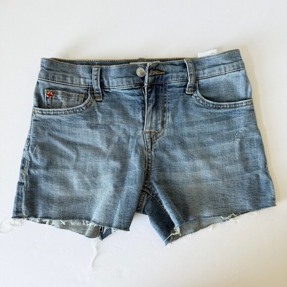 Hudson Jeans Women’s Gracie Star Struck Midrise Cutoff Denim Jean Shorts Size 24 - Picture 1 of 10
